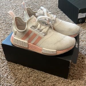 Pink & White Adidas Nmd